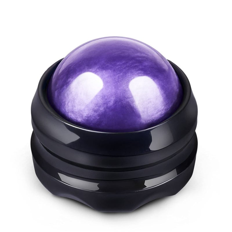 Solacium Manual Massage Roller Ball - Massager and Therapy Tool for Sore Muscles, Shoulders, Arms, Neck, Back, Feet, Body, Deep Tissue, Stiffness, Joint Pain, Stress Relief - Image 1